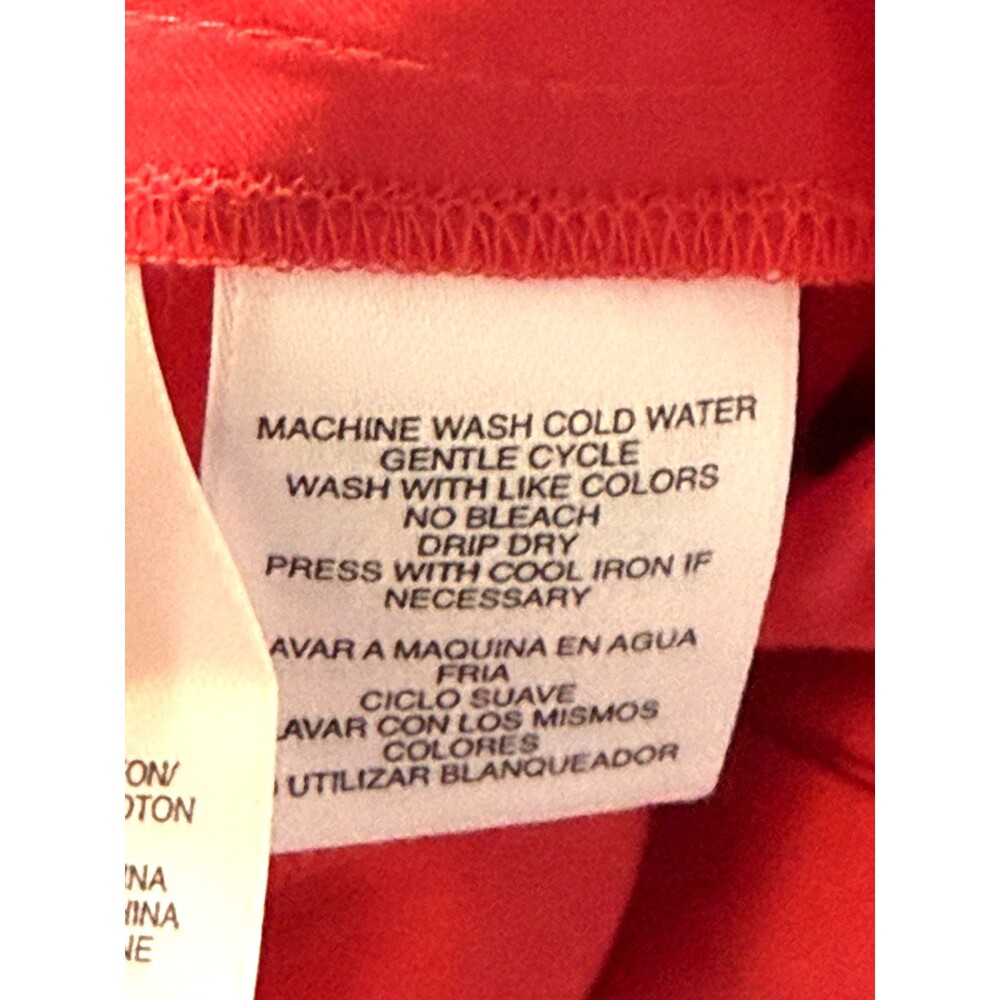 NWT Jones New York Maxi Belted Button Down Dress Sz 10 Pinkish Coral Cotton - Picture 10 of 10